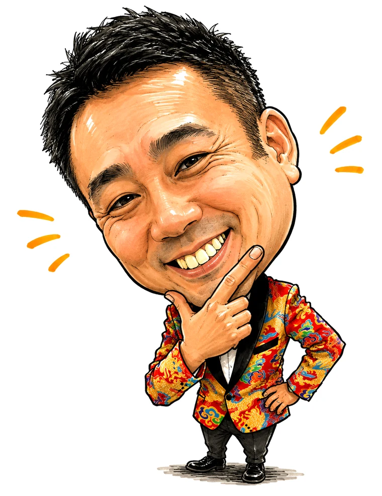 AIで制作した似顔絵のイメージ